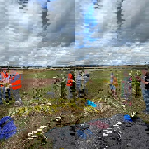 Thumbnail for 'Harvesting flax and the future of linen fibre in Scotland' page